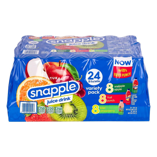 Snapple Juice drink variety pack 24 each