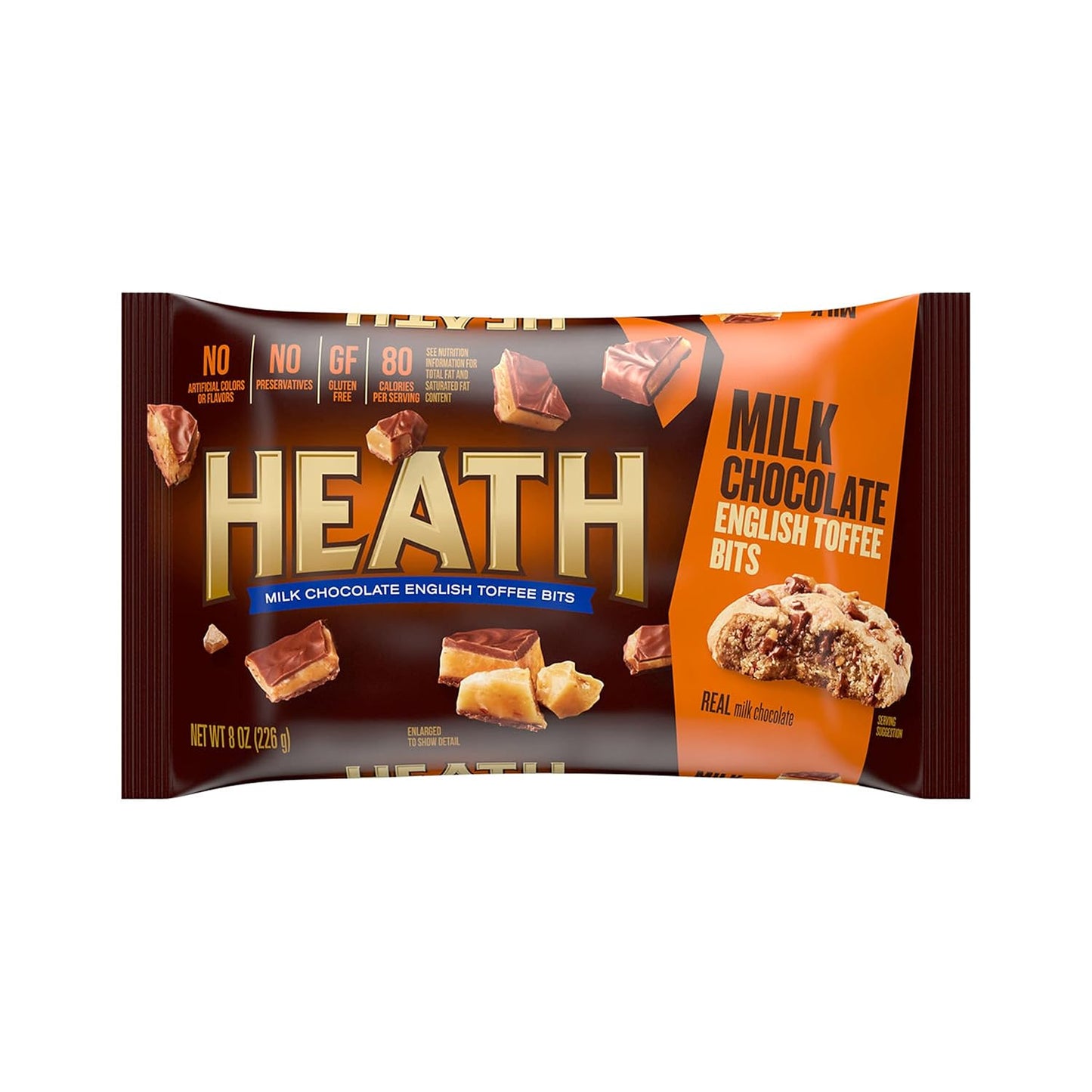 Hershey's Milk Chocolate English Toffee Bits 8 oz Bag