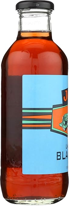 Joe Tea Unsweetened Black Tea 20 oz glass bottles( Case Pack of 12)