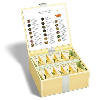 Tea Forte 40 Pyramid Sampler, Tea Tasting Tea Chest