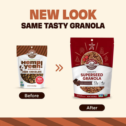 Manitoba Harvest Organic HempDk Chocolate Granola 10 oz (Case Pack of 6)