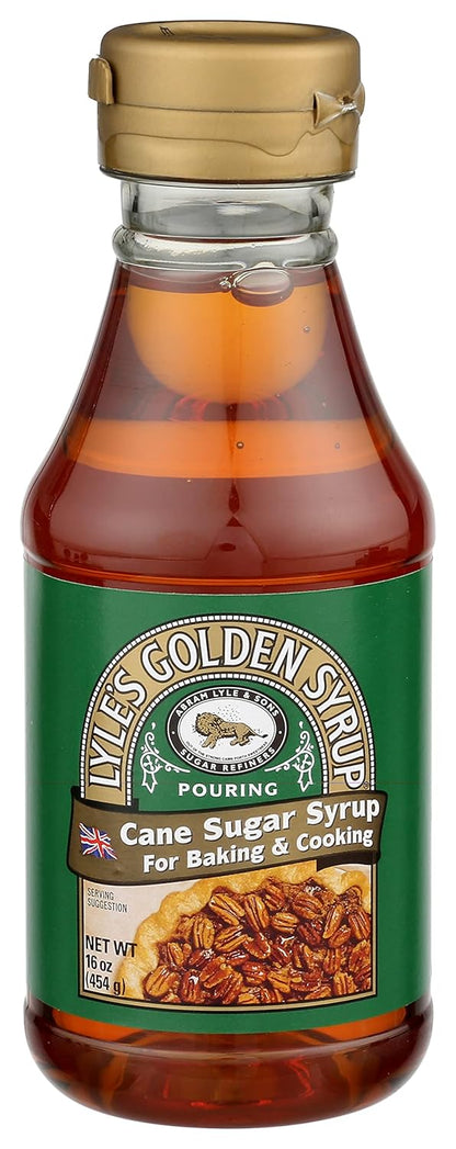 Lyle's Golden Cane Sugar Syrup For Baking & Cooking (Case Pack of 12 ) 16oz bag