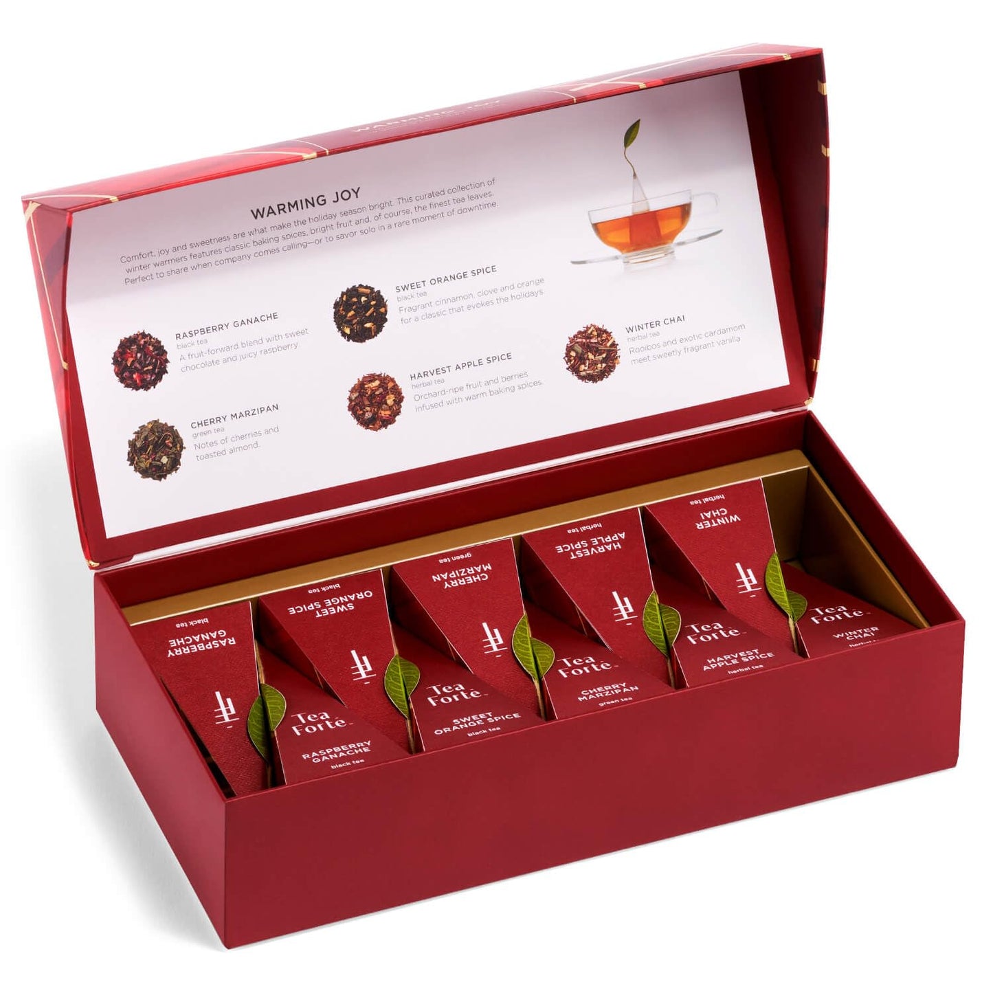 Tea Forte Warming Joy Petite Presentation Box 10 Infusers