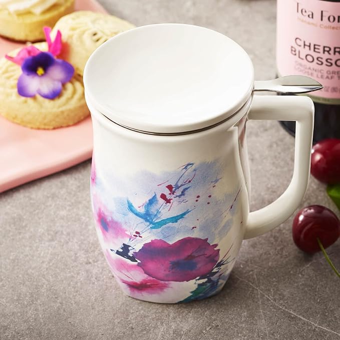 Tea Forte Verbena Blossom Steeping Cup with Infuser