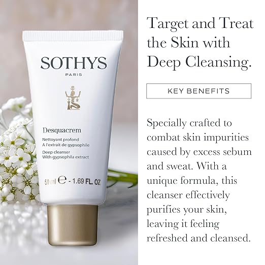 SOTHYS Desquacrem | Gentle Face Cleanser Cream for Women | Hydrating Acne Remover For All Skin Types