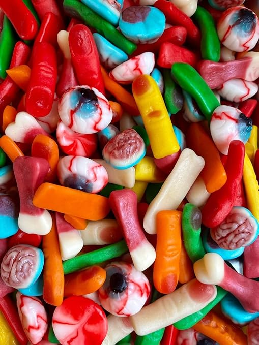 Gummi Body Parts Gummy Halloween Fall Autumn candy 4.4 pounds
