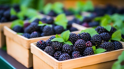 Fresh Delicious Blackberries by RawJoy Farms