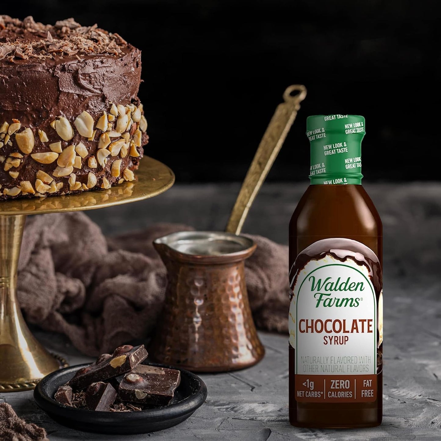 Walden Farms Chocolate Syrup 12 fl oz bottle ( Case Pack of 6)