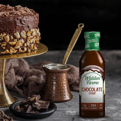 Walden Farms Chocolate Syrup 12 fl oz bottle ( Case Pack of 6)