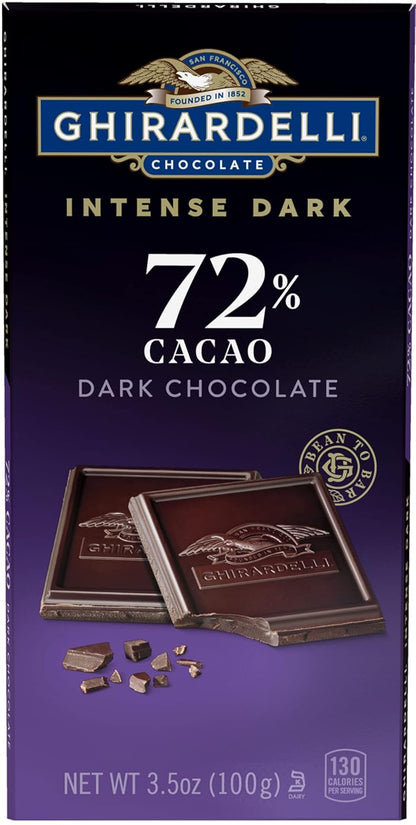 Ghirardelli Intense Twilight Dark Chocolate Squares 3.5 oz pack of 12