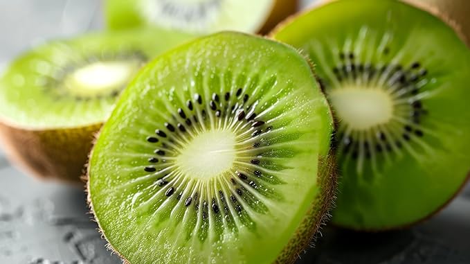 Fresh Delicious Green Kiwi by RawJoy Farms.