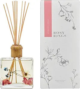 Rosy Rings Botanical Reed Diffuser - Apricot Rose 13oz