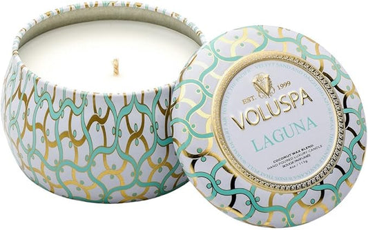 VOLUSPA LAGUNA WAX BLEND HAND POURED LUXURY CANDLE BOUGIE PARFUMEE 4OZ TIN