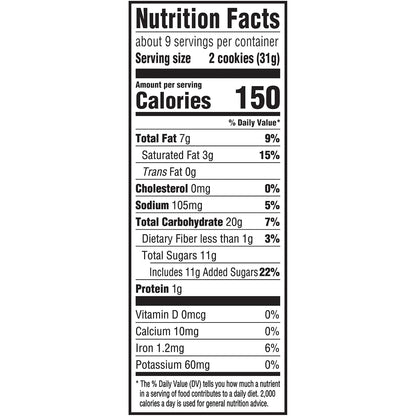 CHIPS AHOY! Chewy Hershey's Fudge Filled Soft Cookies 9.6 oz