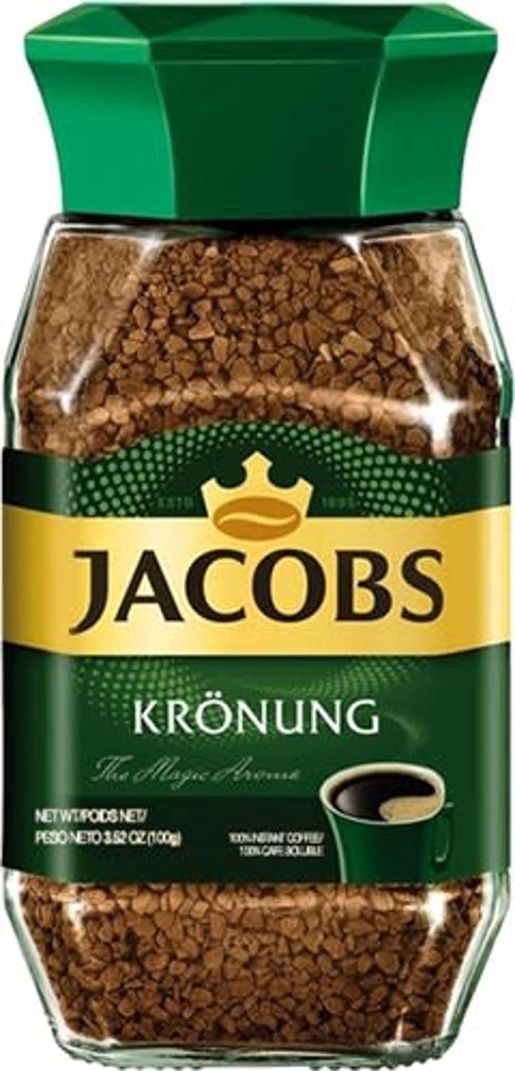 Jacobs KRONUNG Instant Coffee, 100g  jar pack if 6