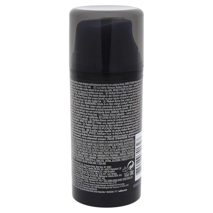 Redken Brews Dishevel Fiber Cream 3.4 oz Undone Finish Medium Hold