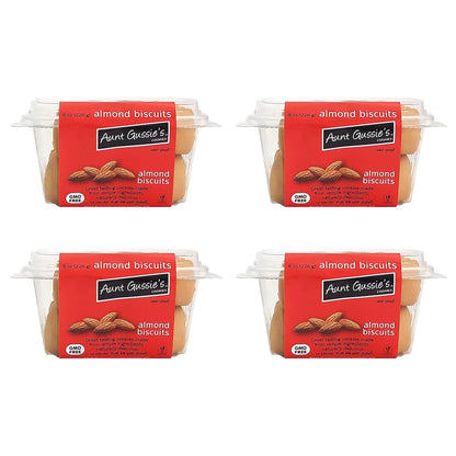 Aunt Gussie's Almond Biscotti, 12-Ounce Tubs (Pack of 4)