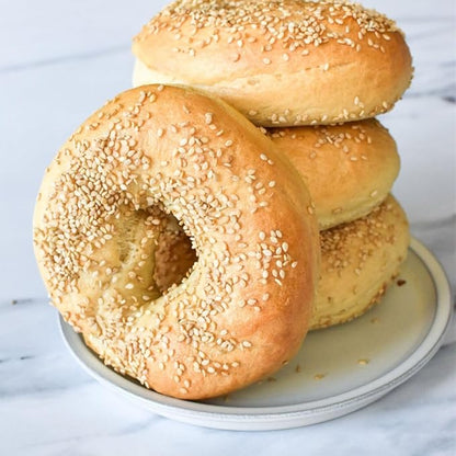 RawJoy Delicious Fresh Baked New York Classic Sesame Bagel