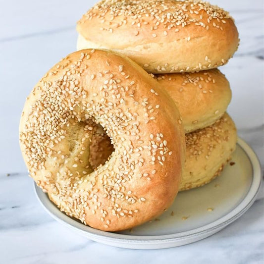 RawJoy Delicious Fresh Baked New York Classic Sesame Bagel