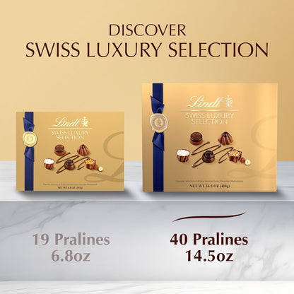 Lindt Swiss Luxury Selection Assorted Chocolates,Chocolate Gift Box,14.6 oz Gift