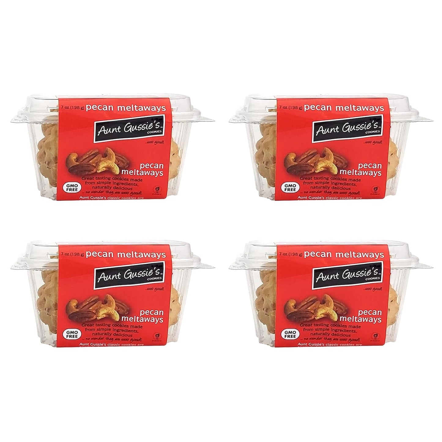Aunt Gussie’s Pecan Meltaways Classic 7 oz ( Pack of 4)