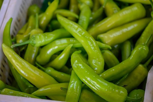 Fresh Bright Green Shishito Peppers by RawJoy Farms