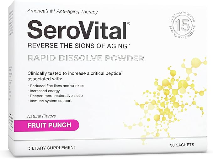 SerovitalHGH Fruit Punch Mix Rapid Dissolve Powder 30 Sachets