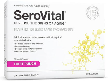 SerovitalHGH Fruit Punch Mix Rapid Dissolve Powder 30 Sachets
