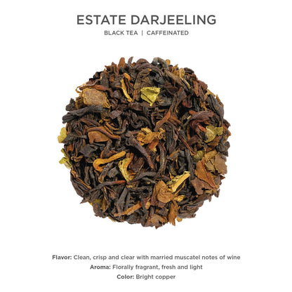 Tea Forte Estate Darjeeling Loose Leaf Tea Canister