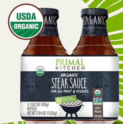 Primal Kitchen Organic Sugar Free Steak Sauce