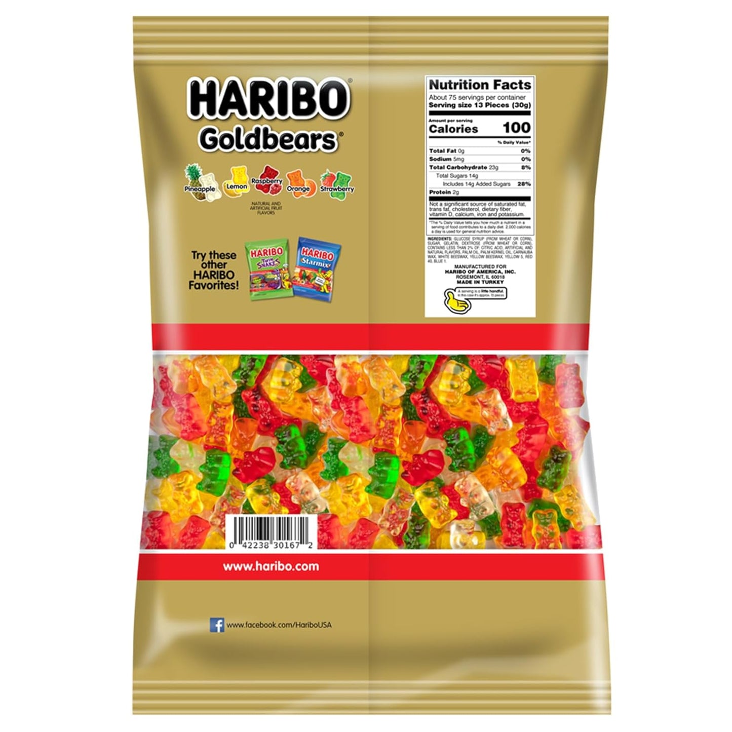 Haribo Original Gold-Bears Gummi Candy, 5-Pound Bag of Delicious Bears!