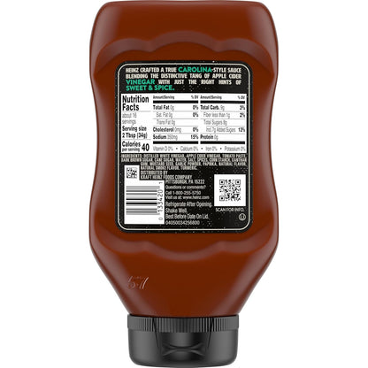 Heinz Tangy Carolina BBQ Sauce 18.6 oz Bottle ( Pack of 6)