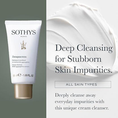 SOTHYS Desquacrem | Gentle Face Cleanser Cream for Women | Hydrating Acne Remover For All Skin Types