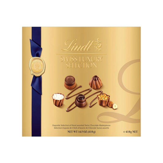 Lindt Swiss Luxury Selection Assorted Chocolates,Chocolate Gift Box,14.6 oz Gift