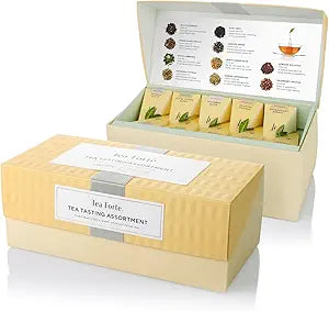 TEA FORTE, "Tea Tasting Assortment" Presentation Box of 20 Gourmet Tea Infusers