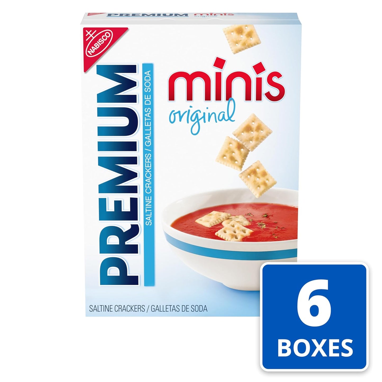 Nabisco Premium Mini Saltine Crackers 11 oz (Case Pack of 6)