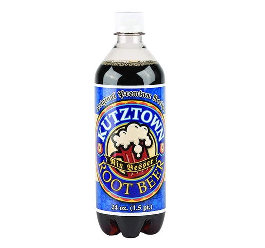 Kutztown Soda ( Root Beer) 24 oz bottles (Case pack of 24)