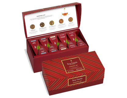 Tea Forte Tea Sampler Gift Set, 20 Pyramid Infuser Bags Warming Joy