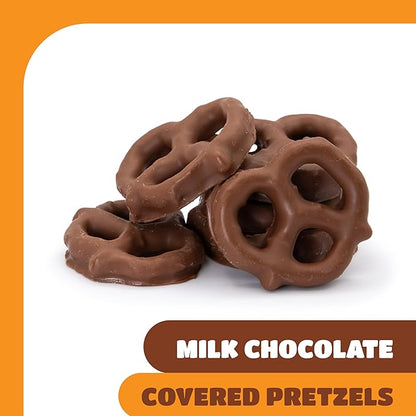Pure Milk Chocolate Covered Pretzels 15 lb box
