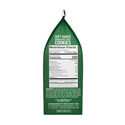Tates Soft Baked Chocolate Chip Cookies 8 oz Bags (Case Pack of 4)