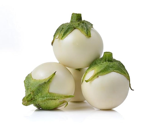 Fresh Baby White Eggplant By RawJoy Farm