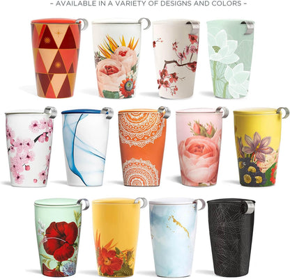 Tea Fortè Kati Cup HANAMI Cup Tea Thermal Double Wall Ceramics Infuser