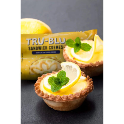 Tru-Blu Sandwich Cremes, Vanilla Cookie w/Lemon 12oz ( Pack of 12)