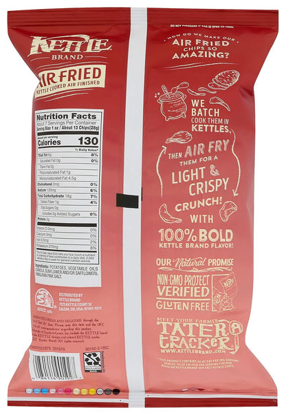 Kettle Brand Air Fried Himalayan Salt Kettle Chips, 6.5 Oz Bag (Case Pack of 12)