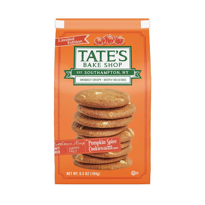 Tate's Pumpkin Spice Cookies 6.5oz ( pack of 4)