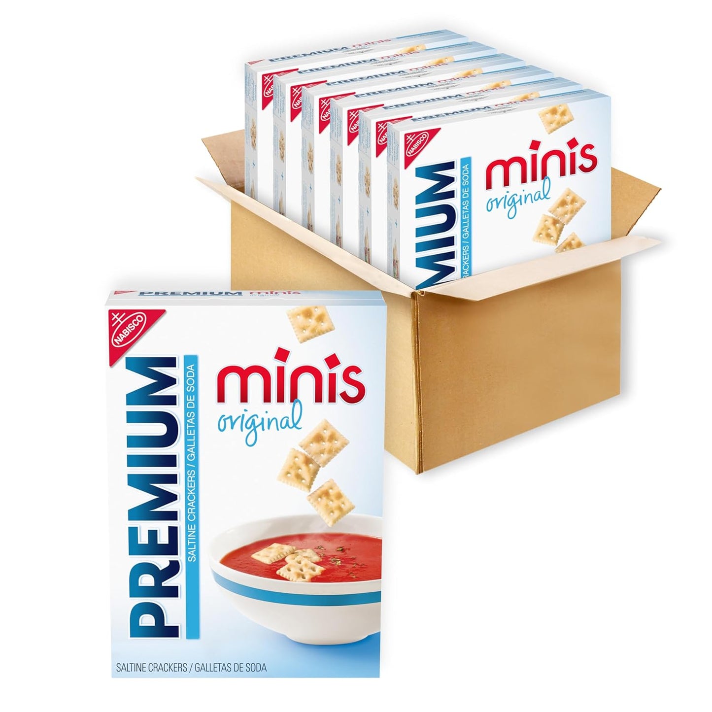 Nabisco Premium Mini Saltine Crackers 11 oz (Case Pack of 6)