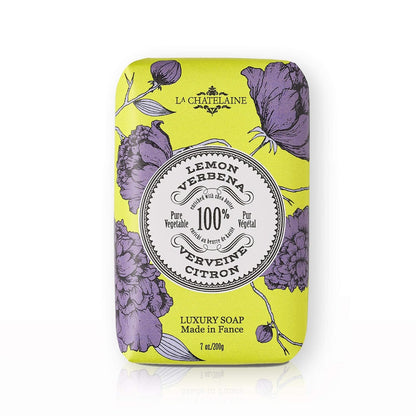 La Chatelaine Lavender Hand Cream Trio Gift Set and Luxury Triple Milled Soaps (Lavender, Lychee Bilberry, Lemon Verbena)