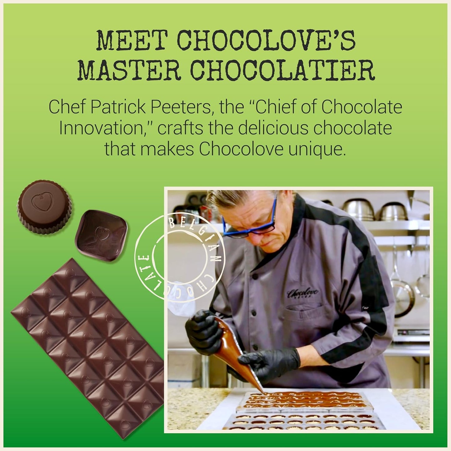 Chocolove Mint Crème Bars | 55% Cocoa | Infused with Dairy Free Peppermint Creme in Creamy Dark Chocolate | Non GMO, Rainforest Alliance Certified, 3.2oz Bar (10 Pack)