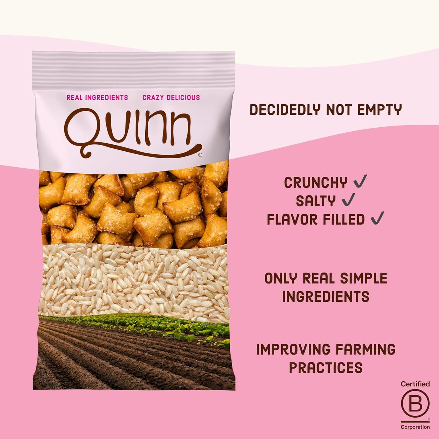 Quinn PB & J Berry Filled Pretzel Nuggets 6 oz ( Pack of 8)