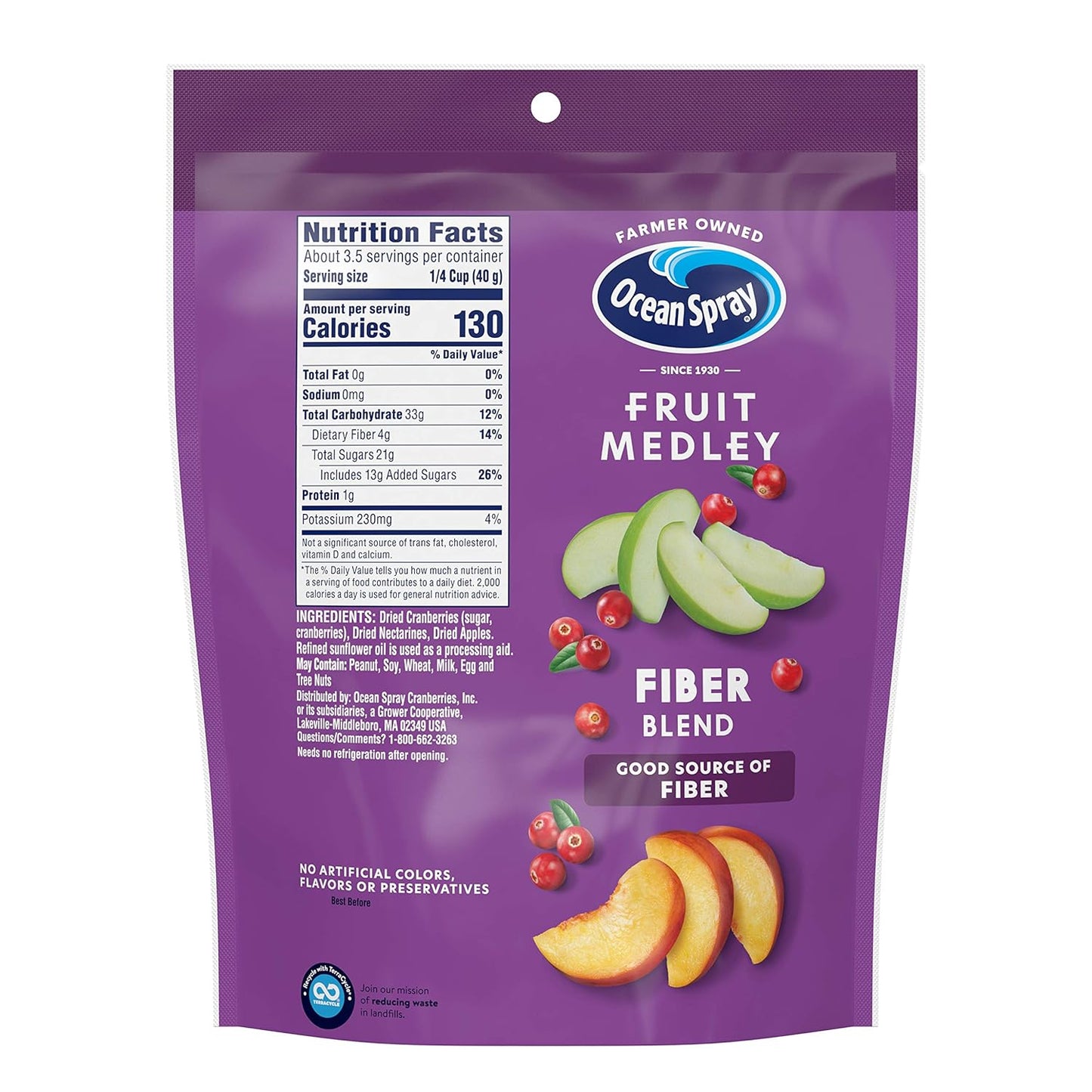 Ocean Spray Fruit Medley Fiber Blend, 5 oz (case pack of 12)